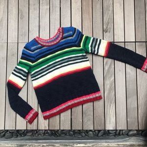 American Eagle Outfitters Multicolor Striped Crewneck Sweater
